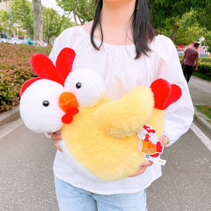 鼻涕熊正版张亿亿潮玩鸡毛绒公仔