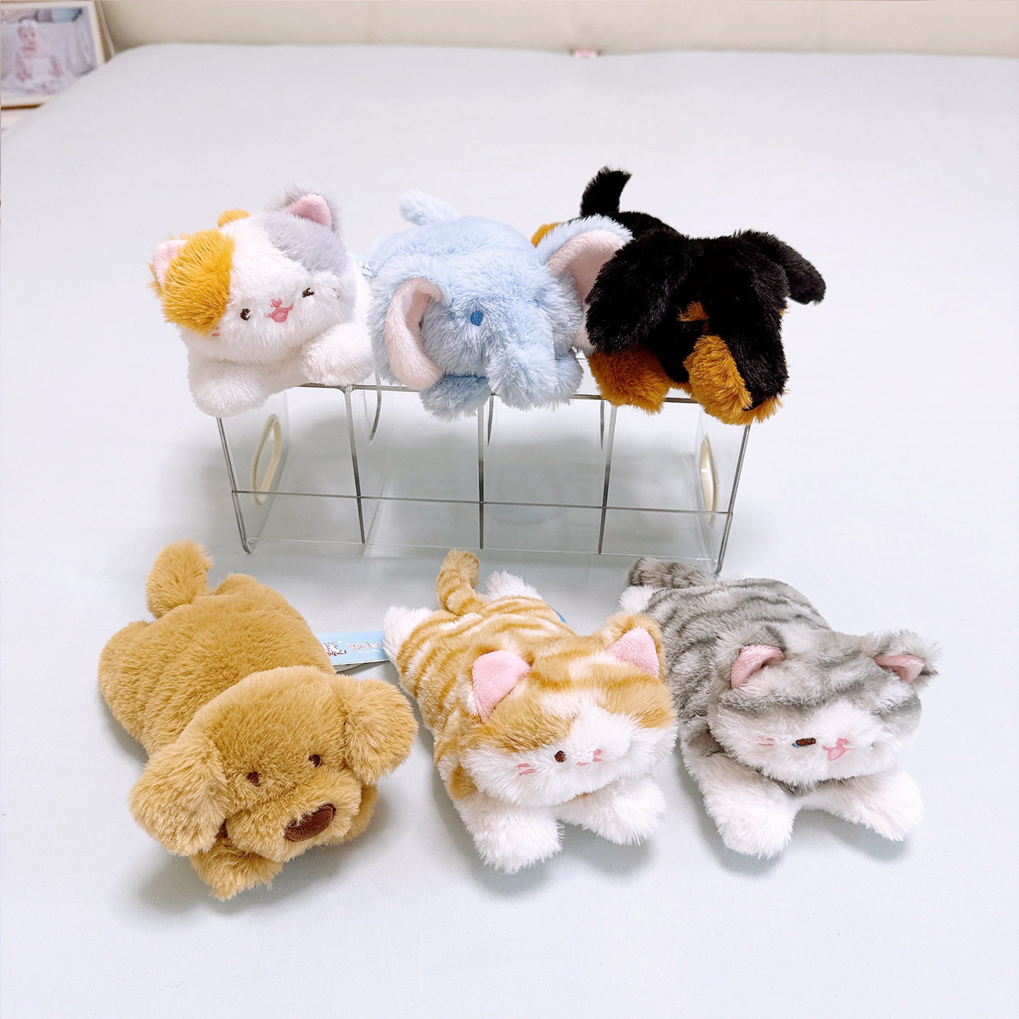 赛特嘟嘟弹力兔毛系列猫咪公仔哈士奇玩偶金毛腊肠狗送朋友礼物