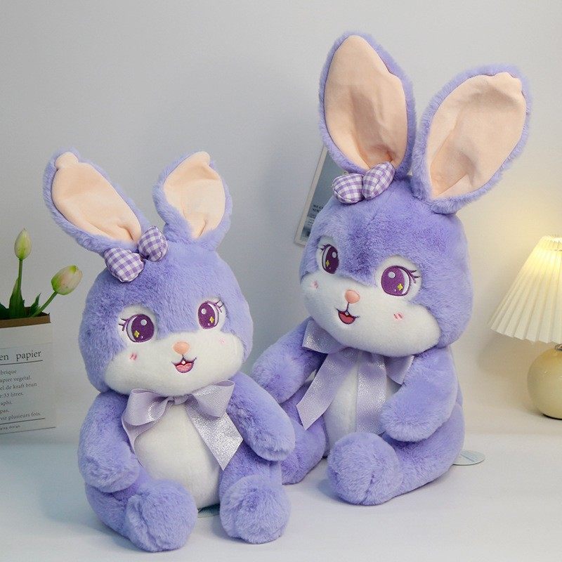 赛特嘟嘟毛绒玩具紫色兔子公仔相遇熊玩偶礼物儿童玩具