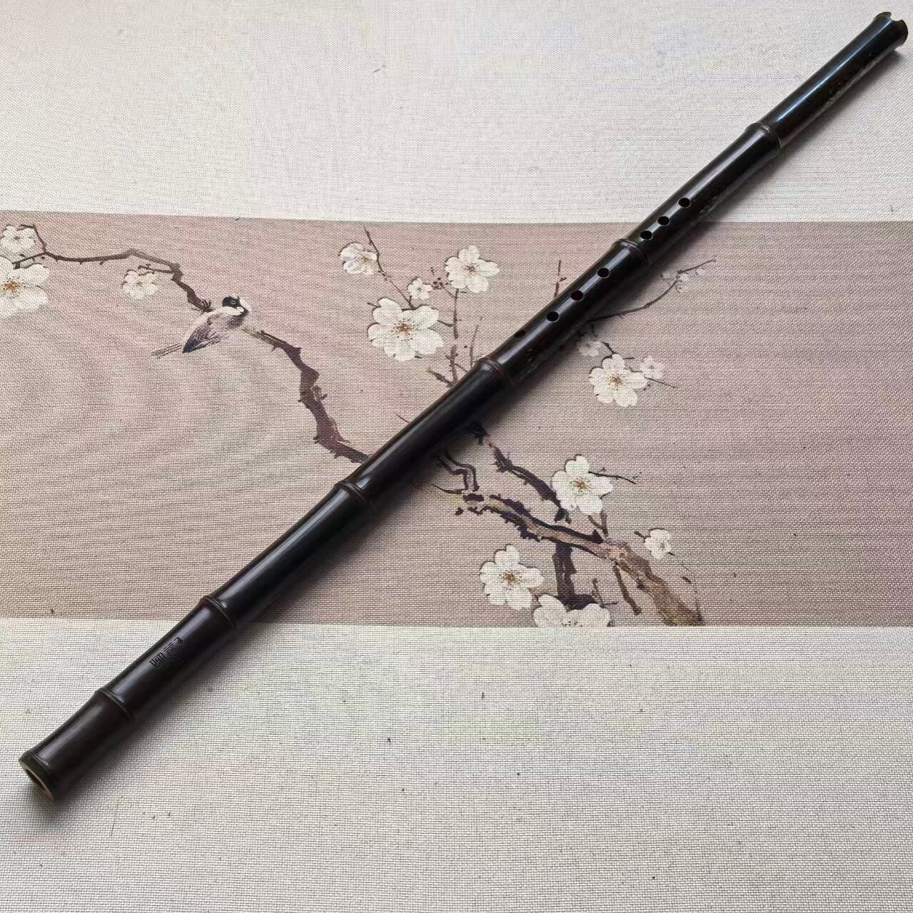 丁治国   天然紫竹黑色老料特制演奏精品紫竹黑管洞箫八孔GF调