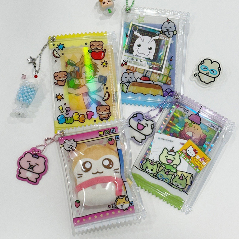 宝丽来小卡PVC透明拉链收纳袋