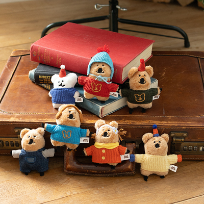 柿子椒熊钥匙扣钥匙圈吊饰包挂件