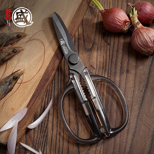 三本盛多功能不锈钢家用厨房剪刀