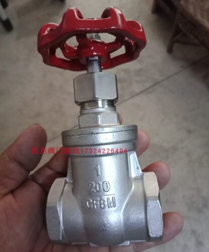 不锈钢闸阀cf8m水管开关pn16阀门