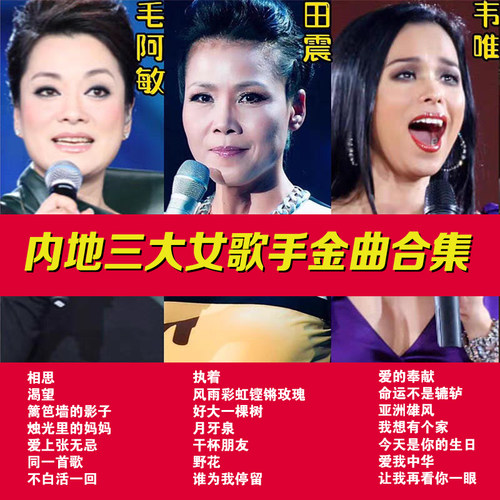 毛阿敏田震韦唯歌曲U盘合集