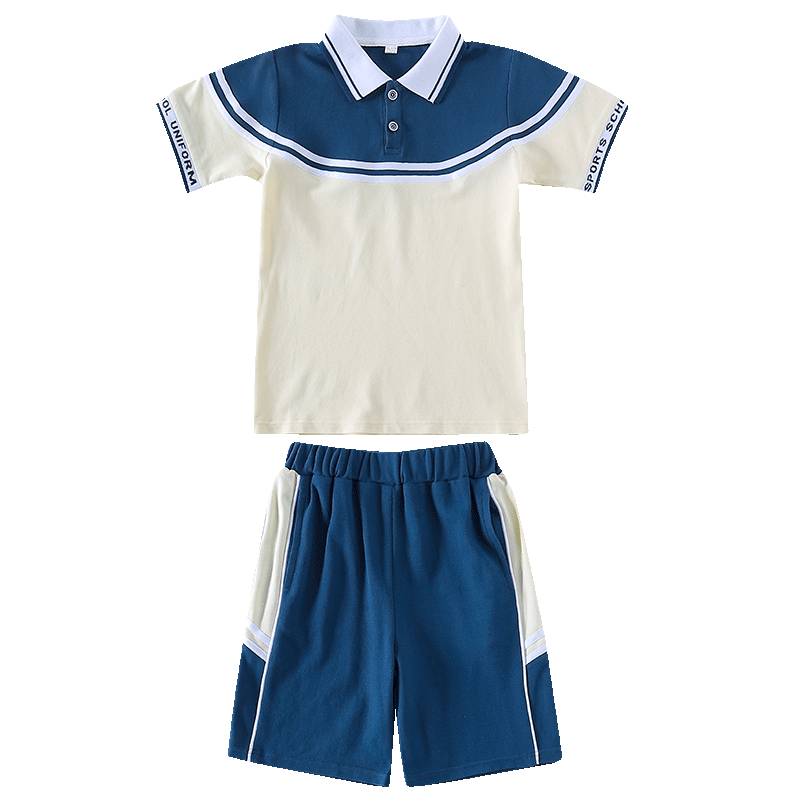 幼儿园园服夏季教师短袖校服套装小学生运动会儿童班服夏装两件套
