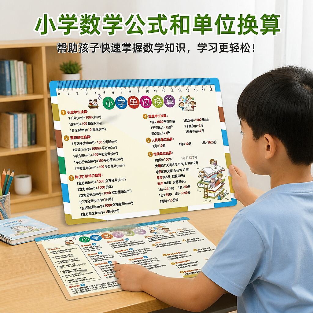 小学数学公式定理速查换算手卡
