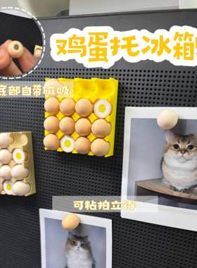 鸡蛋托冰箱贴创意家用迷你蛋托