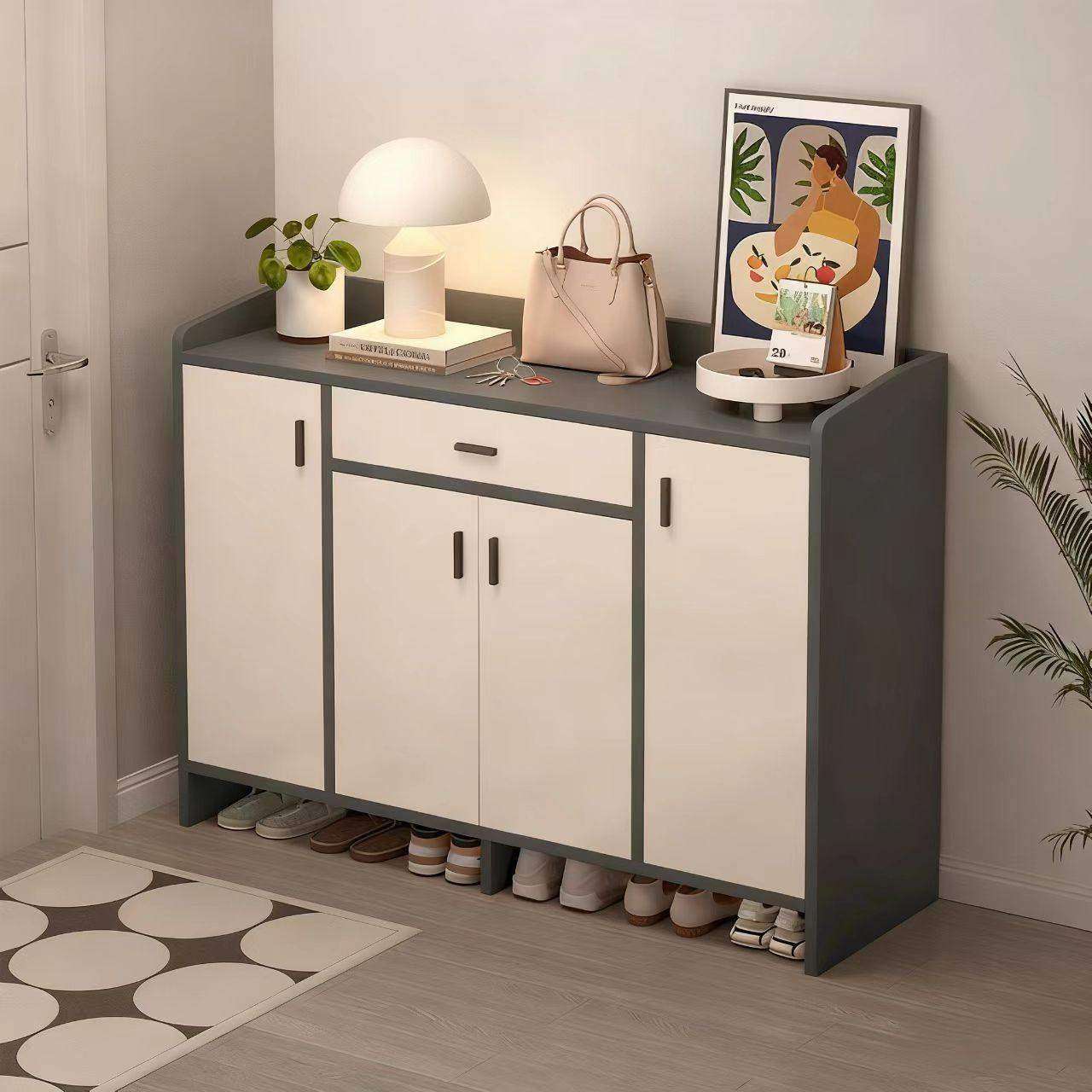轻奢鞋柜家用门口入户收纳2023新款爆款储物柜靠墙玄关一体柜鞋架,住宅家具,鞋柜,淘宝优惠券,粉丝福利购,淘宝优惠卷