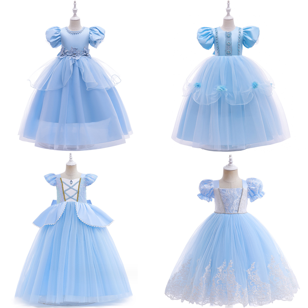 女童灰姑娘辛德瑞拉儿童礼服裙
