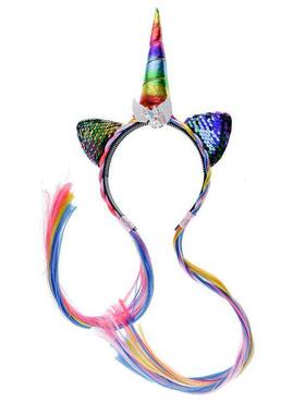 Halloween unicorn hairband fancy dress ball decoration headd
