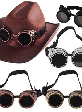 Halloween steampunk glasses Goth DIY riding goggles imitatio