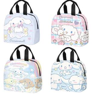 Sanrio Anime Cute Cinnamoroll Insulated Cooler Lunch Box Bag