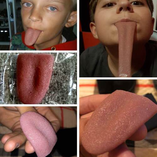 Funny Prank Toys Fake Through Tongue Joke Prank Tricks Toys