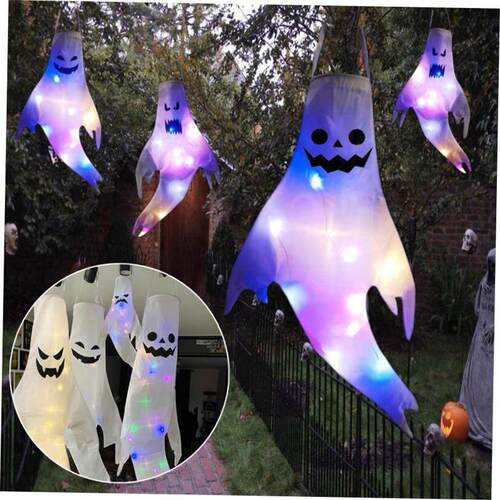Large LED Halloween Outdoor Light Hanging Ghost Halloween