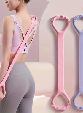 Silicone yoga resistance band - elastic fitness stching