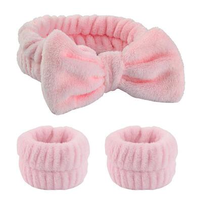 Wash Face Wristband Set Headbands Spa Bathroom Accessories S
