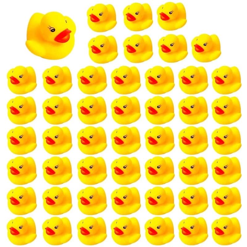20-300pcs Baby Bath Toys Swimming Pool Bathing Ducks Water G