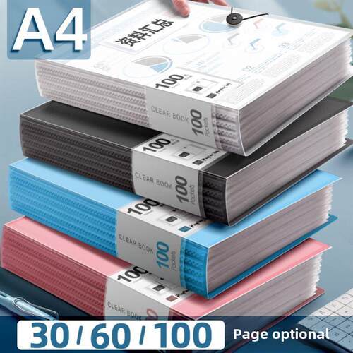 5 folders, brochures, multi-layer A4 insert file folder透明