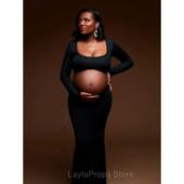 Cut For Open Front Out Sexy Shoot Photo Dresses Maternity