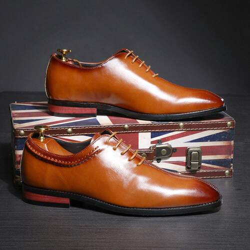 Men Leather Formal Shoes Plus Size 37-48 男士大尺码商务皮鞋