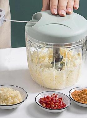 500/900ML Manual Meat Mincer Garlic Chopper Rotate Garlic Pr