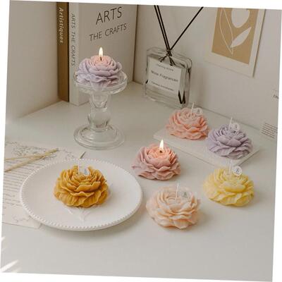 Candle Peony flower modeling gift decoration Mothers Day
