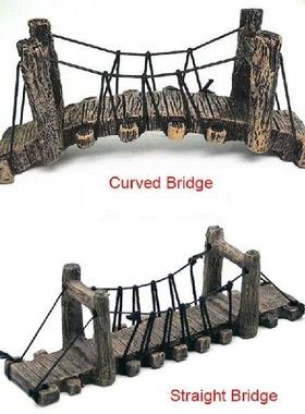 1pc Aquarium Resin Bridge Decoration Rocks Fish Tank