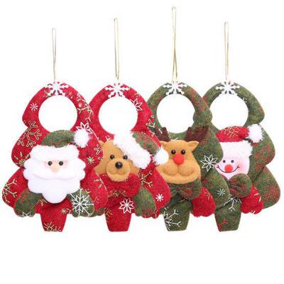Christmas non-woven pendant Santa Claus耶诞挂件