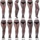 Sexy Weave Fishnet Womens Tights Jacquard Seamless Pantyhose