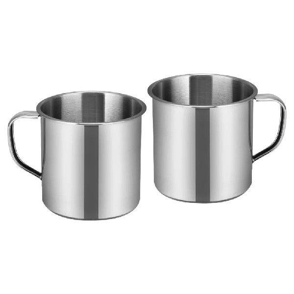 2 Pcs Stainless Steel Water Cup Kindergarten Tumbler Mug