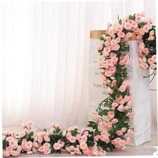 2m Artificial Flowers Rose Ivy Vine Wedding Decoration Real