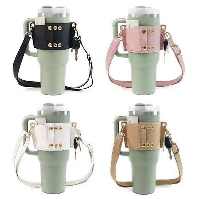 Water Bottle Holder PU Leather Water Bottle Holder
