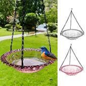 Bowl Bird Clear Birdbath Large Outdoor Feeder Bath