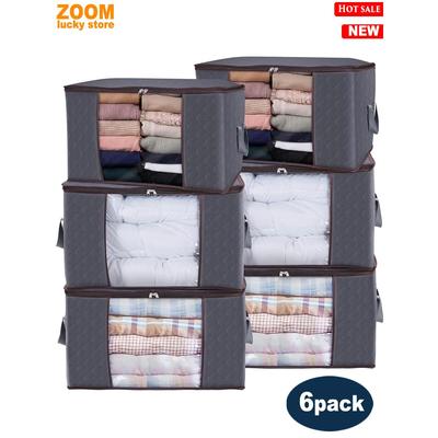 6-Pack Clothes Storage Bed Large Storage bag Organizer bags