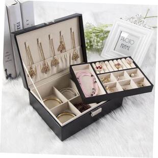 box jewelry with leather princess lock jewellery