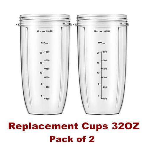 Replacement Parts 32oz Blender Cups NutriBullet 600w 900w