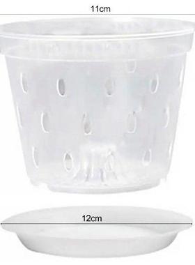 Flower Pots Flowerpots Transparent Orchid Pots with Side