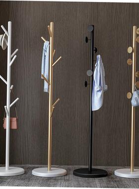 Big coat rack stand clothes holder hat hanger wooden cloth