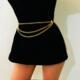 Chain High Waist Women Waistband Belt Hip Body Retro