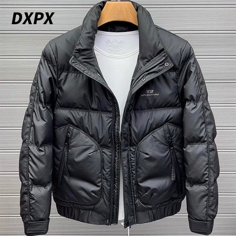 DXPX品牌专柜男士羽绒服冬季2025新款潮牌男拉链口袋立领加厚外套