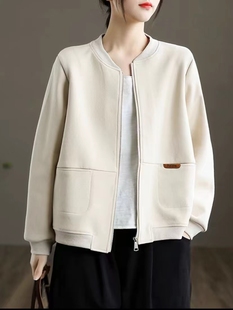 韩版棒球服休闲外套女2025文艺百搭气质宽松春季新款百搭显瘦上衣