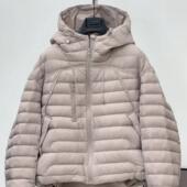 抖音爆款 外套 轻薄连帽面包服时尚 设计师款 90%白鸭绒羽绒服女冬季