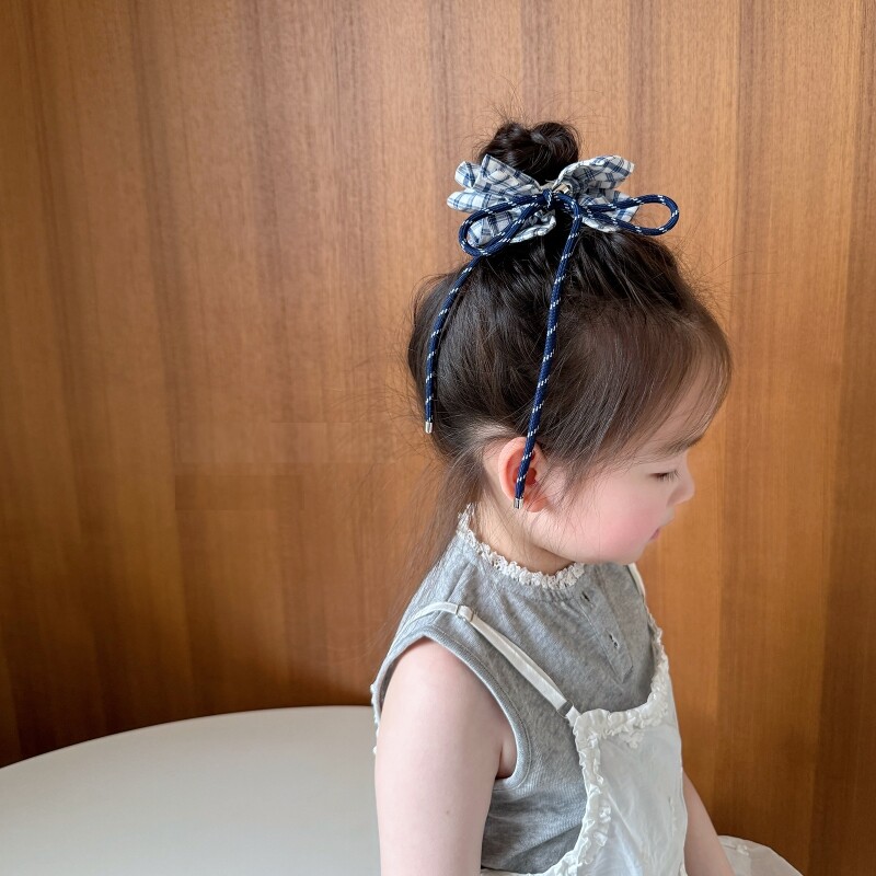头绳女高级感儿童可调节绑带大肠发圈女童甜美头饰女孩蝴蝶结发饰