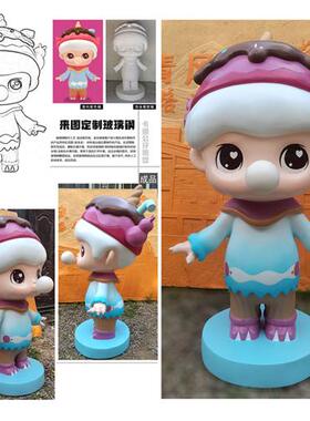 定制玻璃钢卡通吉祥物商场网红迎宾皮卡丘摆件户外城市不锈钢雕塑