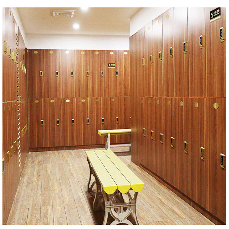 洗浴中心浴室澡堂桑拿印花门板更衣柜瑜伽馆健身房员工木质换衣柜