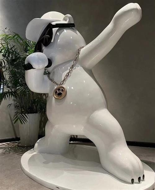 玻璃钢不锈钢泡沫卡通雕塑定制大型公仔吉祥物户外商场落地摆件模