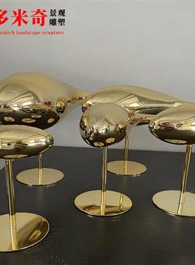 简约不锈钢鱼雕塑庭院售楼部水池定制小鱼装饰品景观流水鱼群摆件