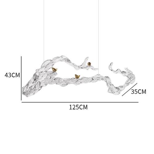 抽象艺术透明树脂水花水滴摆件客厅酒店设计师工艺品软装配饰雕塑