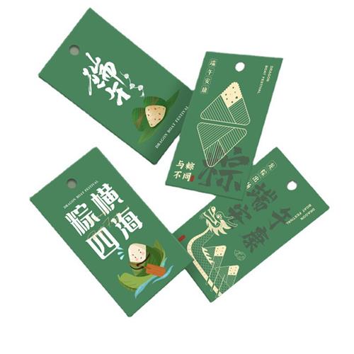 端午节龙舟立体贺卡广州定制节日纸雕烫金明信片商务小卡片定做